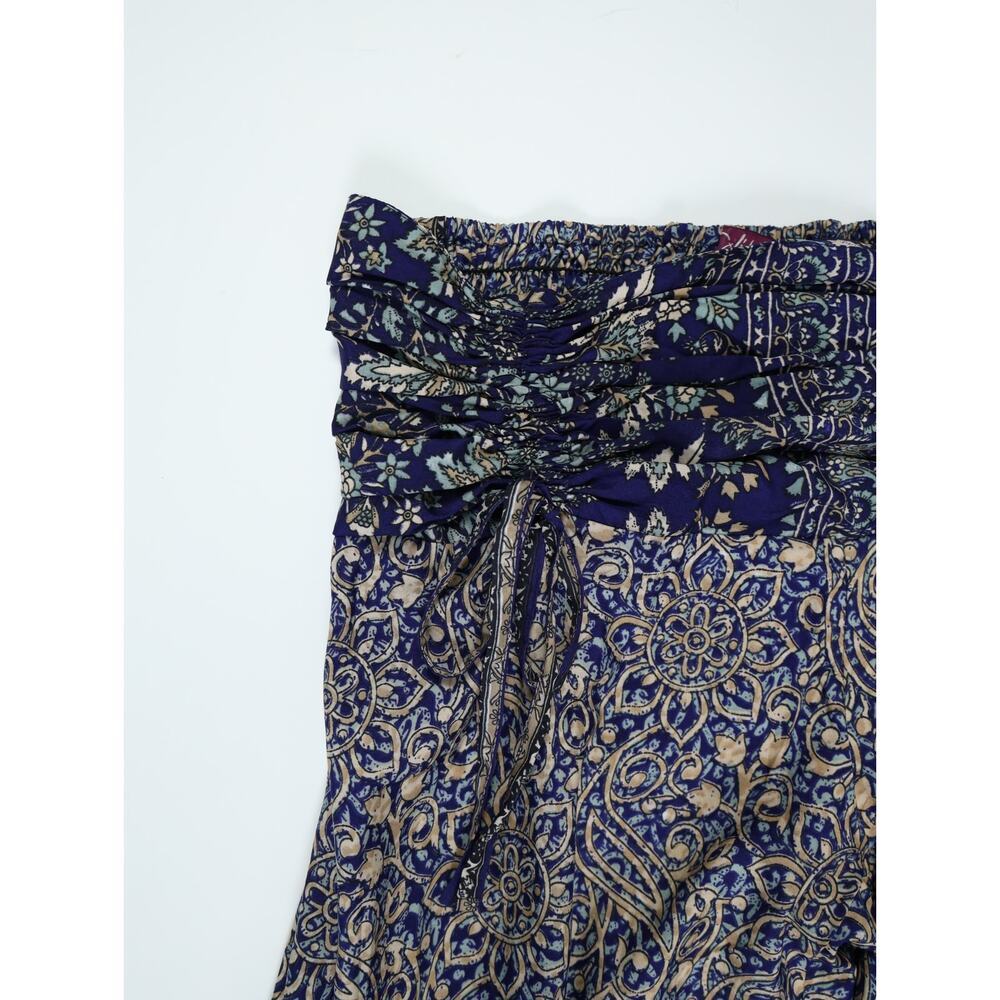 Johnny Was Style Boho Paisley Harem Jogger Pants Smocked Waist Resort Festival S - Picture 5 of 13